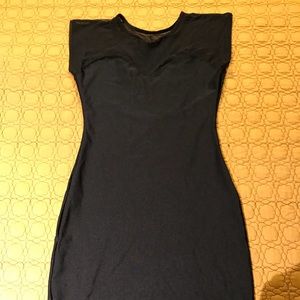 Heart shaped black mini dress